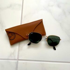 Ray-Ban Hexagonal Flat Lens Sunglasses 51mm